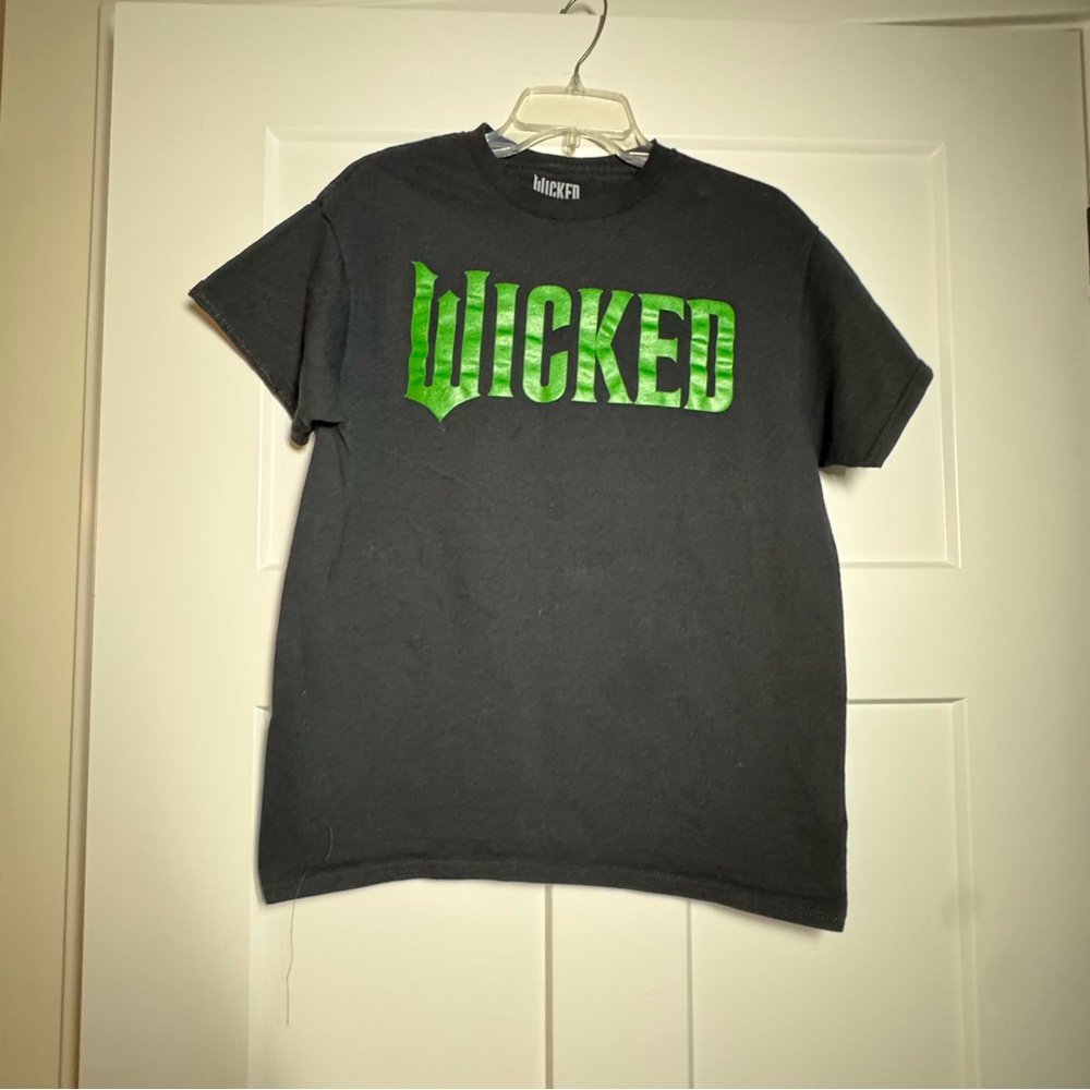 Black and Green Wicked Men's T-Shirt, Size Medium